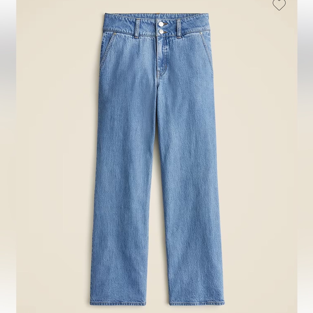 J.Crew Slim-Wide Jeans with Stacked Buttons Size 27